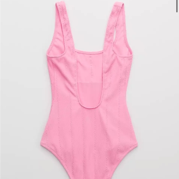 Aerie scoop neck pink swim suit - Picture 4 of 4
